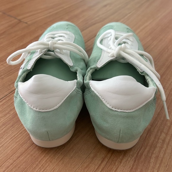 Tory Burch sneaker - kid suede calf leather in MINT CHIP - Picture 4 of 6